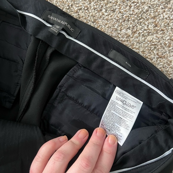 NWOT banana republic Ryan black trouser pants size 12 - Picture 2 of 2